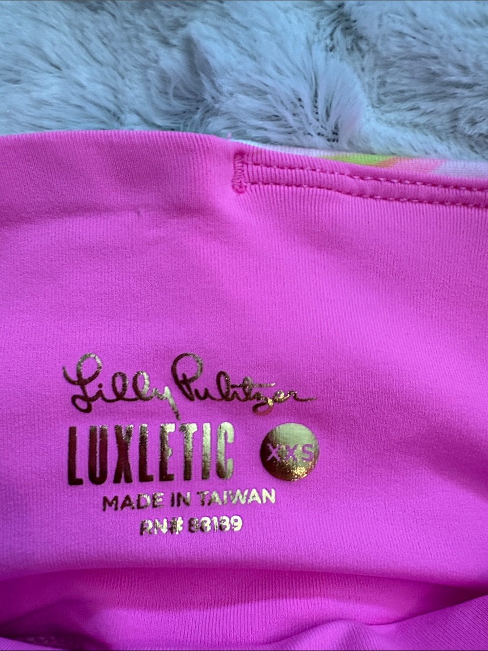 Lilly Pulitzer Pink & Teal Swirl Print Luxletic Leggings